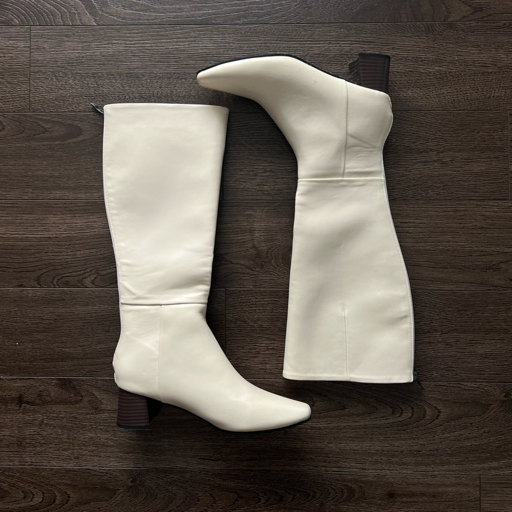 SHEIN White Heeled Boots